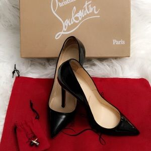 EUC Christian Louboutin Pigalle 120 Black Patent